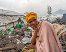 Une déplacée de Bulengo